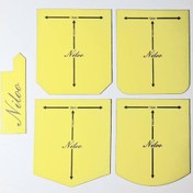 تصویر شابلون جیب نیلو نسوز اتویی پک ۴ تایی با ضخامت یک میل 