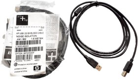 تصویر کابل پرینتر اچ پی مدل USB HP طول 1.8 متر HP USB 2.0 NOISE ISOLATION CABLE 1.8m