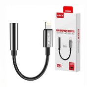 تصویر مبدل هدفون Hiska W24 | تبدیل لایتنینگ به AUX 3.5mm | مناسب آیفون Hiska W24 Lightning to 3.5mm AUX Adapter | iPhone Headphone Jack Converter