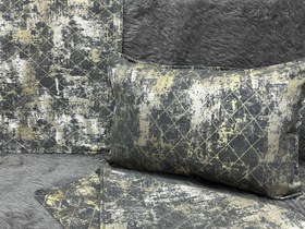 تصویر رو بالشی مخمل پتینه‌ای تراکم بالا کد محصول 001 برند خوشنام هگمتان یک جفتی - 1 جفت (دو عدد) 