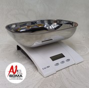 تصویر ترازو آشپزخانه کمری با صفحه استیل 