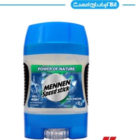 تصویر دئودورانت ژله ای منن اسپید استیک مدل AVALANCHE وزن 85 گرم MENNEN SPEED STICK GEL POWER OF NATURE AVALANCHE