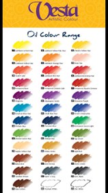 تصویر رنگ روغن وستا ۳۷ میل - 7 cadmium lemon hue ا Vesta oil colors Vesta oil colors