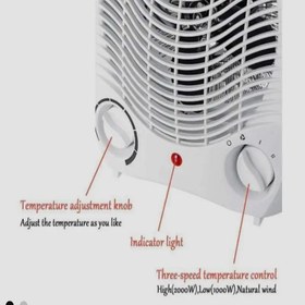 تصویر فن هیتر برقی نوا مدل 1201F 