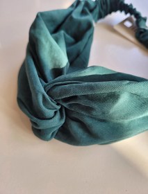 تصویر هدبند سبز گرهی 