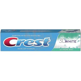 تصویر خمیر دندان کرست کامپلیت مدل 3D WHITE حجم 100 میل CREST 3D WHITE EXTREME MINT TOOTHPASTE