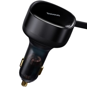 تصویر شارژر فندکی باسئوس مدل CGTX000001 Baseus CGTX000001 Car Charger