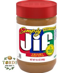 تصویر کره بادام‌زمینی کرمی کم‌سدیم 