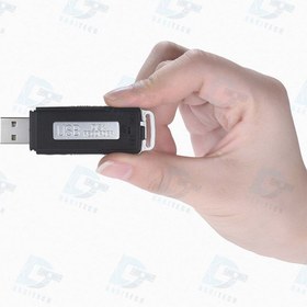 تصویر دستگاه ضبط صدای مینیاتوری USB مدل 16 گیگابایت مشکی 