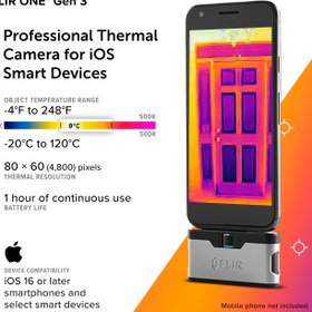 تصویر دوربین حرارتی flir one 
