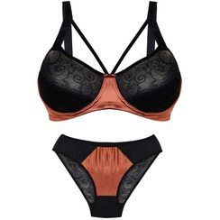 تصویر ست شورت و سوتین ساتن زنانه 