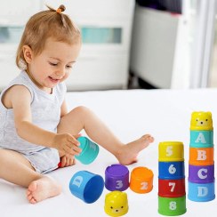 تصویر برج هوش لیوانی Stacking cup toy