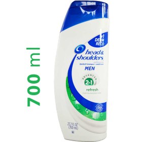 تصویر شامپو ضد شوره + نرم کننده ۱×۲ نعناع هد اند شولدرز مدل شادابی دوباره مخصوص آقایان Head and Shoulders Refresh 2-in-1 Anti-Dandruff Shampoo + Conditioner For Men, 700ml 