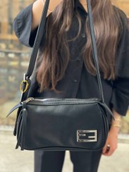 تصویر کیف دوشی زنانه FENDI مدل Simply Fendi Mini با چرم مصنوعی 