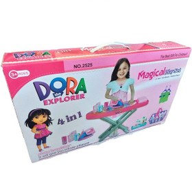 تصویر اسباب بازی دخترانه ست اتو، میز اتو و چرخ خیاطی دورا DORA مدل 2525 