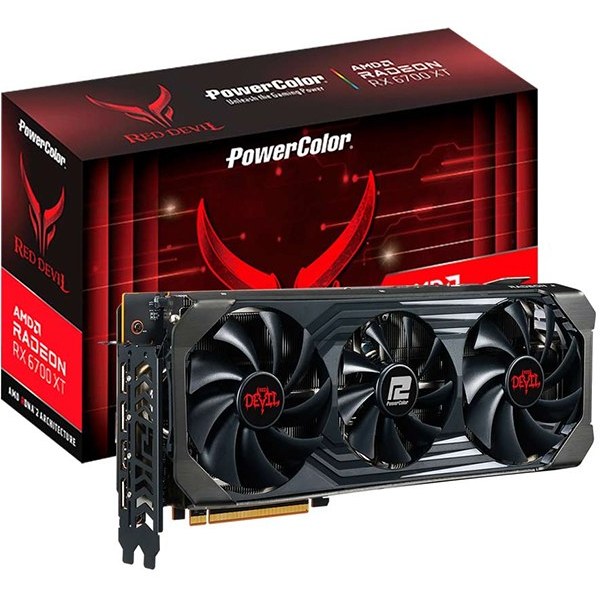 خرید و قیمت کارت گرافیک PowerColor RADEON RX 6700 XT 3fan ا