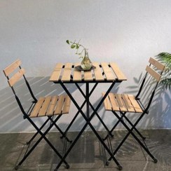 تصویر میز و صندلی تاشو چوبی تارنو اصلی 