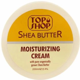 تصویر کرم کاسهای مرطوب کننده حاوی شی باتر 200میل تاپ شاپ Top Shop Shea Butter Moisturizing Cream 200ml