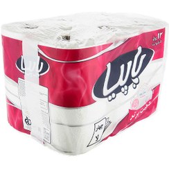 تصویر دستمال توالت پاپیا بسته 12 عددی Papia Toilet Paper 12pcs