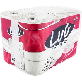 تصویر دستمال توالت پاپیا بسته 12 عددی Papia Toilet Paper 12pcs