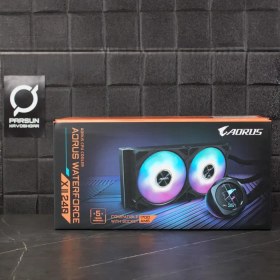 تصویر خنک کننده مایع پردازنده گیگابایت AORUS WATERFORCE X II 240 GIGABYTE AORUS WATERFORCE X II 240 ARGB CPU Liquid Cooler