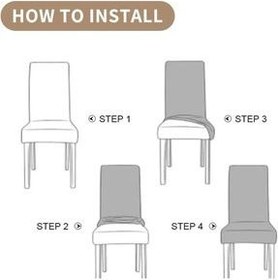 تصویر روکش صندلی چند رنگ کیس منسوجات خانگی اورجینال uzhanem 