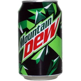 تصویر نوشابه گازدار مانتن دوو قوطی 300 ميل DEW مدل Mountain Dew Mountain Dew Can 300ml‏