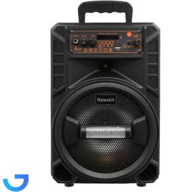 تصویر اسپیکر چمدانی بلوتوثی رم و فلش خور Galexbit GS-14 + میکروفون و ریموت کنترل Galexbit GS-14 Wireless Speaker