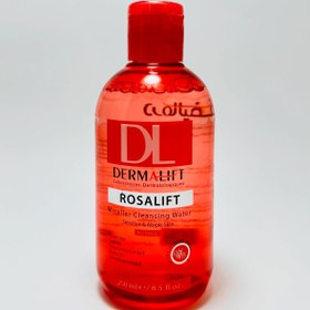 تصویر محلول پاک کننده میسلار مناسب پوست های حساس رزالیفت درمالیفت Dermalift Rosalift Hypoallergenic Micellar Cleansing Water For Sensitive And Atopic Skin 250m