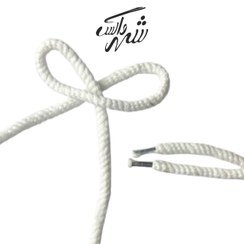 تصویر بند کفش گرد پیچی سفید – کد 95 مقاوم 