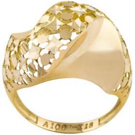تصویر انگشتر طلا 18 عیار زنانه کد R179 