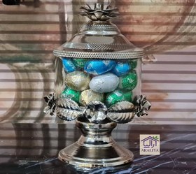 تصویر قندان گلبرگ شیشه ای 