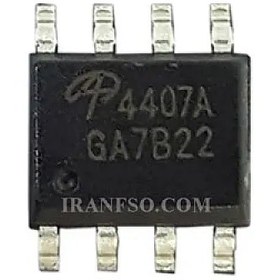 تصویر آی سی ماسفت لپ تاپ Mosfet AO4407A-P30V12A SO8 مشابه ماسفت 4423