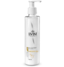 تصویر کرم مرطوب کننده و آبرسان قوی مدل روغن آرگان 200 میل ایویم Evim Argan Oil Hand And Face Cream 200 ml