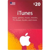 تصویر گیفت کارت 20 دلاری آیتونز Gift card 20$ iTunes