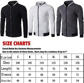 تصویر YOLNEY Sports Jackets For Men, Brand Spring And Autumn Popular Jacket Slim Jacket Men Casual Stand Collar Baseball Uniform (Size : S) 