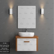 تصویر ست کابینت روشویی لاکچری TWISS مدل A-9128 