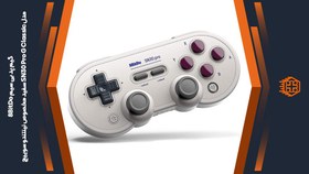 تصویر گیم پد بی سیم 8BitDo مدل SN30 Pro G Classic مخصوص نینتندو سوییچ – خاکستری روشن 