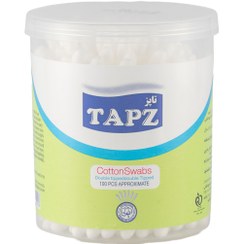 تصویر گوش پاکن بسته 100 عددی تاپز Tapz Cotton Swab 100 pcs