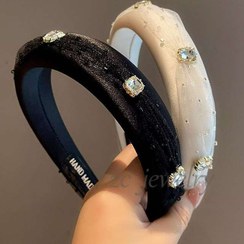 تصویر تل مو مجلسی کریستال و تور وارداتی 