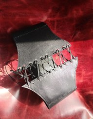 تصویر کمربند فانتزی زنانه چرم گاوی Leather corset