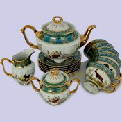 تصویر ست صبحانه خوری سبز جنگل 