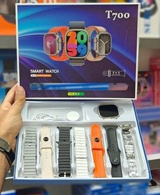 تصویر ساعت هوشمند اپل مدل T700 با ۷ بند 