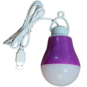 تصویر چراغ قوه اویز USB مدل LED BULB - قرمز 