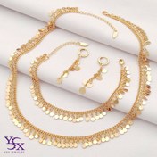 تصویر سرویس پولکی زنانه رنگ ثابت مارک YSX 