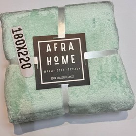 تصویر پتو دو نفره ضد حساسیت افرا هوم سایز 220x180 - زرد لیمویی 