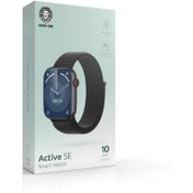 تصویر ساعت هوشمند گرین لاین مدل Active SE با تماس بلوتوثی و نمایشگر IPS - مشکی استیل Green Lion Active SE Smartwatch