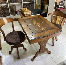 تصویر میز تخته نرد و شطرنج 