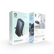 تصویر پاوربانک گرین لاین مدل  PD20W solar 2 ظرفیت 16000 میلی آمپر ساعت Green lion PD20W solar 2 16000mAh power bank