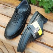 تصویر کفش روزمره مردانه فرزین مدل ویبرام چرم طبیعی 